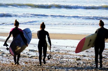 Surfer en Hiver